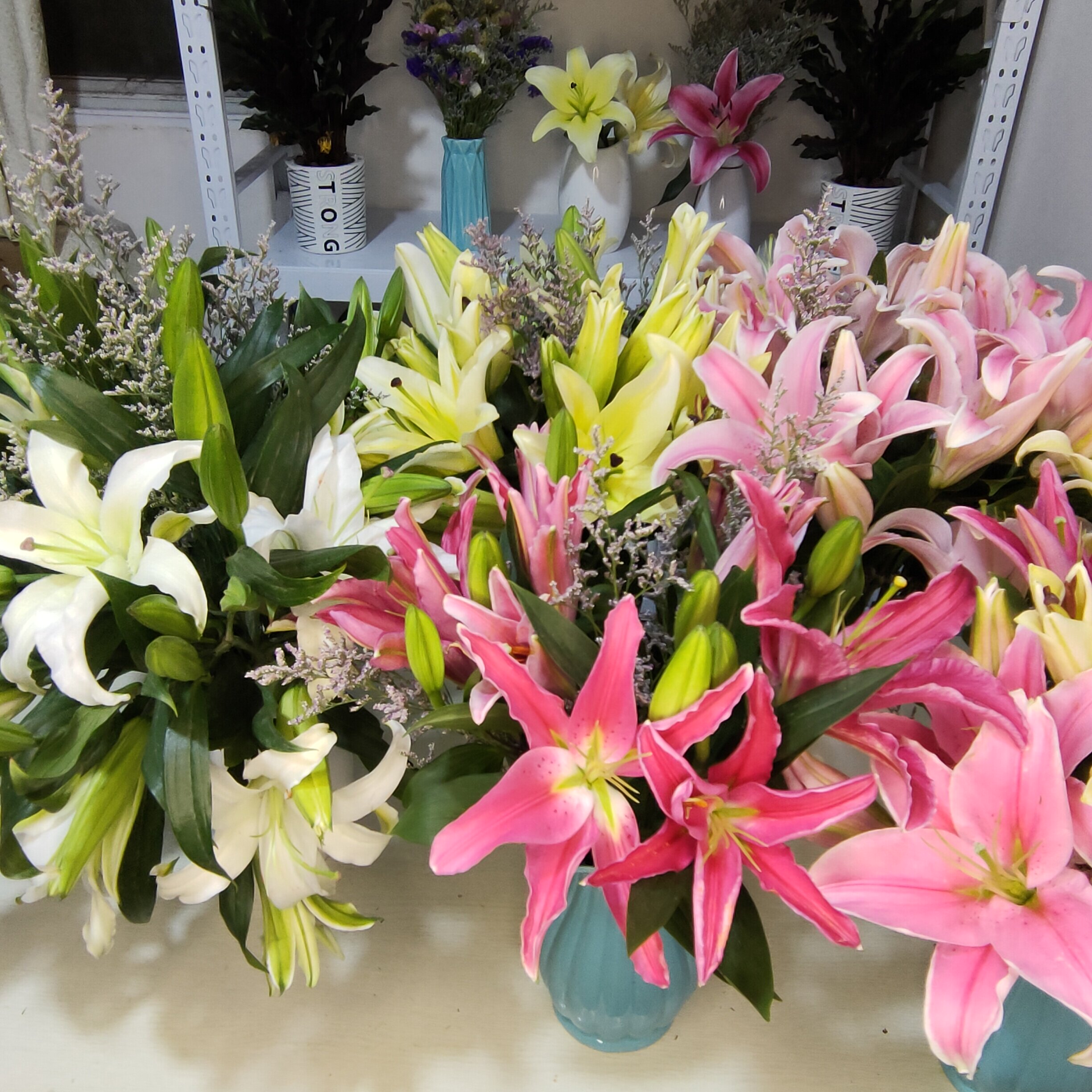 黄天霸天霸香水百合鲜花养花家庭插花包邮到家婚车鲜花