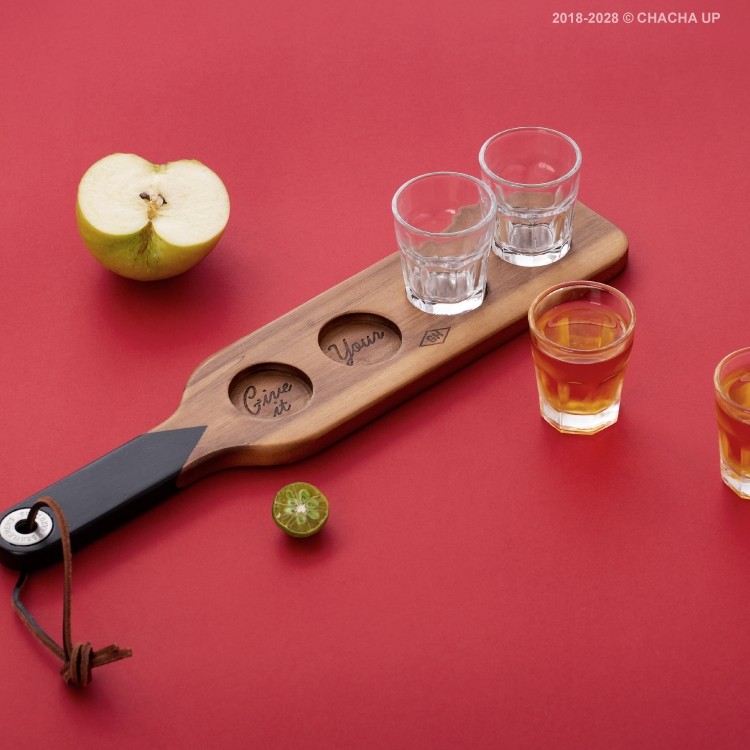 茶茶向上wildwolf复古欧式带木托盘洋酒酒杯盘