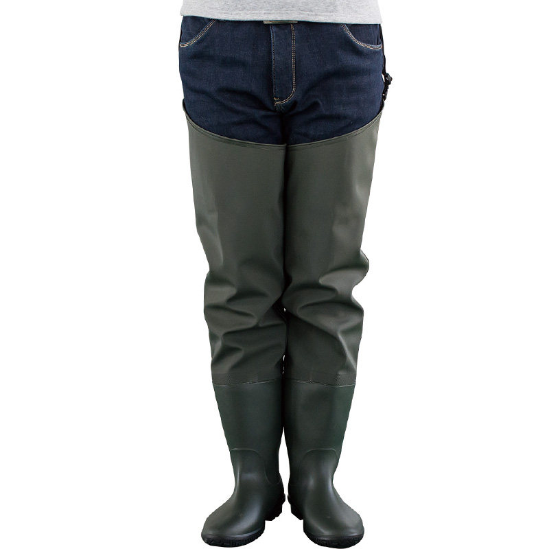 红诗雨捕鱼下水加厚防水涉水钓鱼裤抓鱼裤轻便钓鱼服