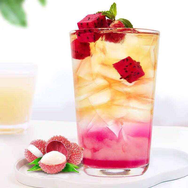 博多家园新晟多荔枝果汁饮料浓缩果汁1l奶茶茶店果味