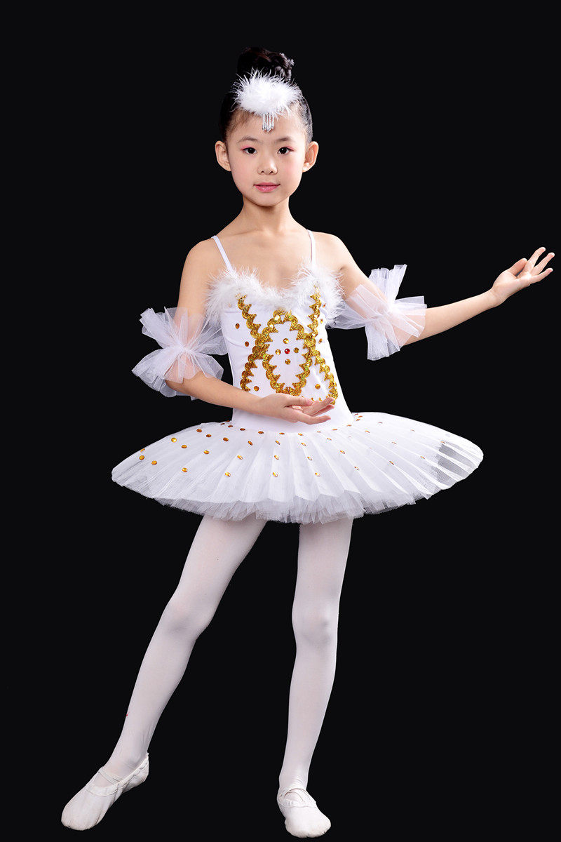 儿童舞蹈服女夏季练功短袖吊带芭蕾舞中国舞连体儿童演出服