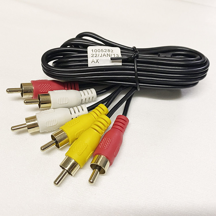 原装avrca音视频三莲莲花机顶盒电视机信号连接线视频线