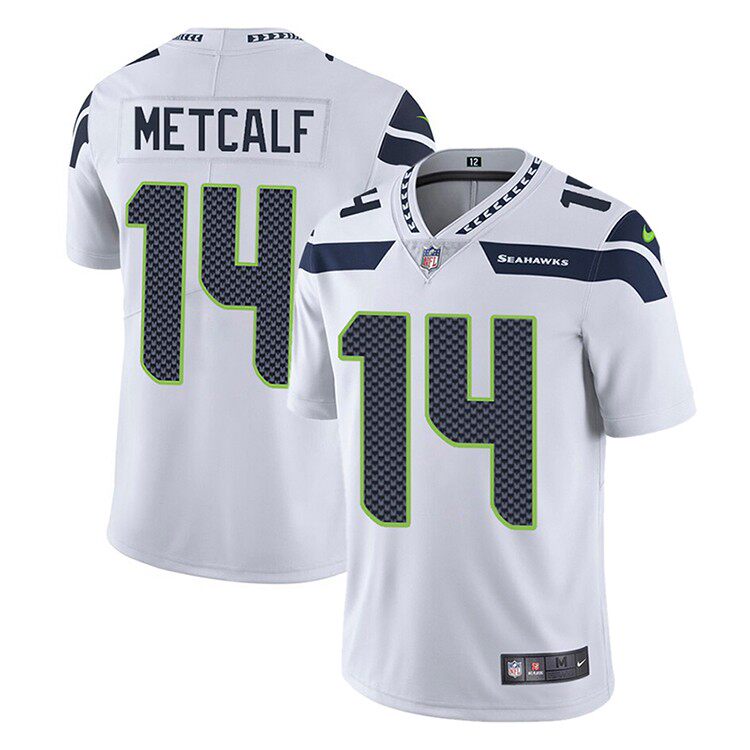 nfl西雅图海鹰seattleseahawks橄榄球14dkmetcalf球衣运动服橄榄球服