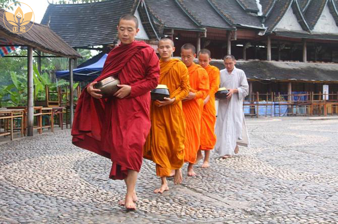 南传正念佛教僧人袈裟比库三衣全棉枣红红色更多瑜伽用品