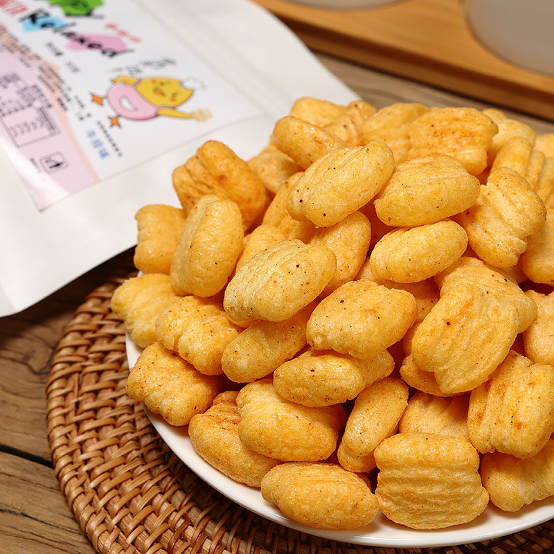 麦香鸡味块膨化薯片非油炸烘培好吃的办公室网红儿童零食袋装散装