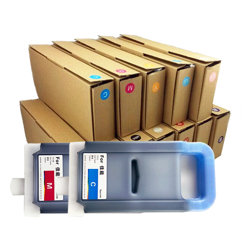 丽格中性包装佳能绘图仪pfi-7018706通用染料墨盒墨水