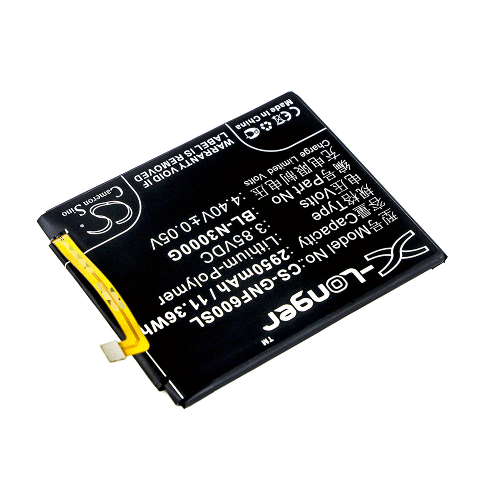 cs适用金立gioneef6f6l耐用智能手机专用电池bln3000g精工电芯