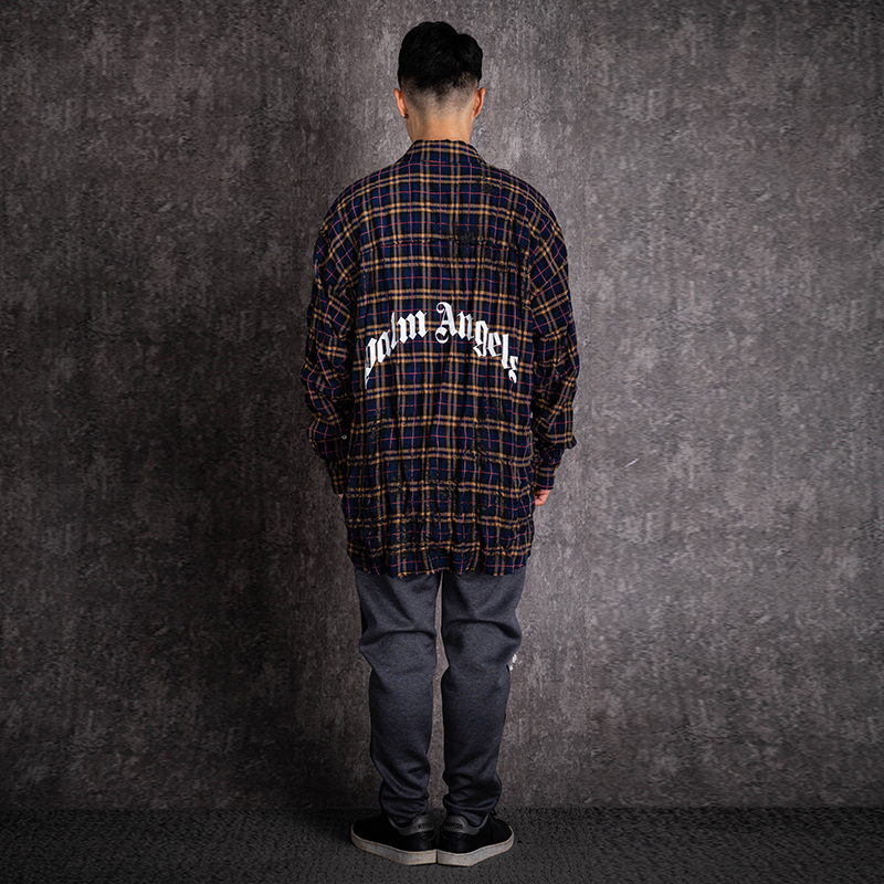 palmangels格子衬衫,palmangels格子裤 palmangels休闲格子衬衫男士20年秋冬衬衫