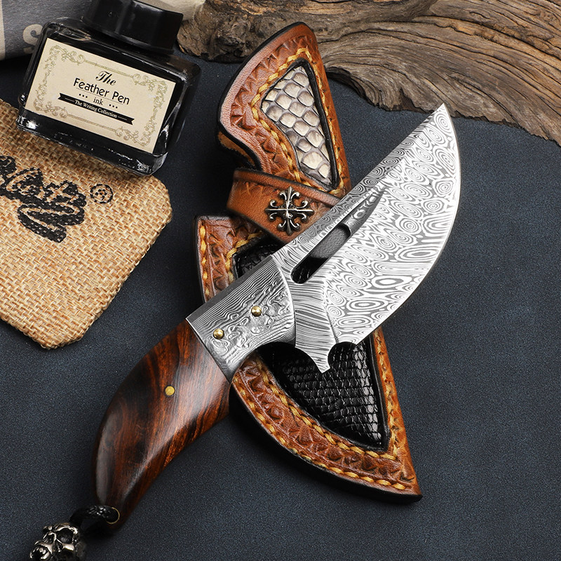 进口高硬度世界锋利硬度直刀瑞粉求生户外锻打刀多功能组合工具