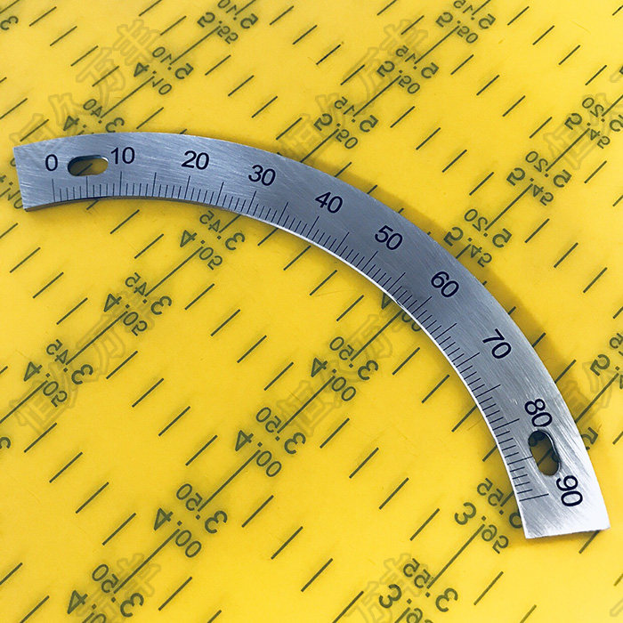 圆盘半圆90度顺时针通用测量圆弧不锈钢机械2402202其它测量工具