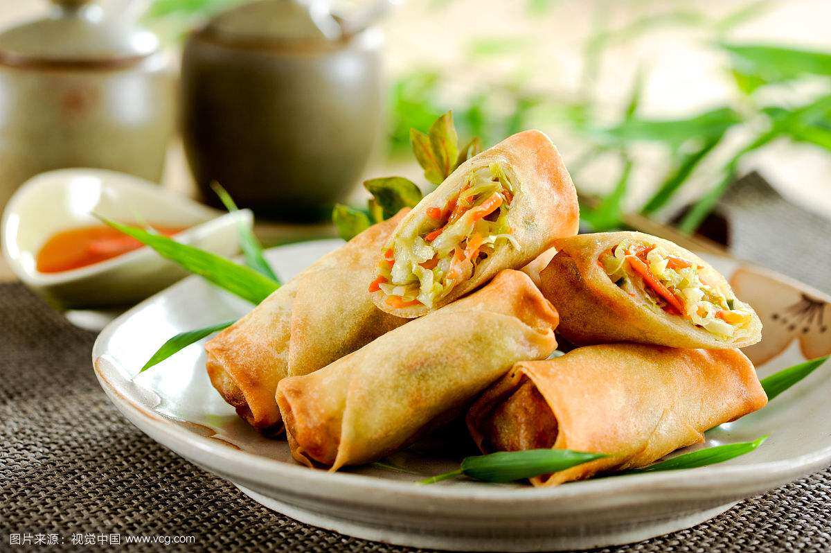 千味央厨全素春卷 零食冷冻油炸小吃早餐食品半成品20包包邮