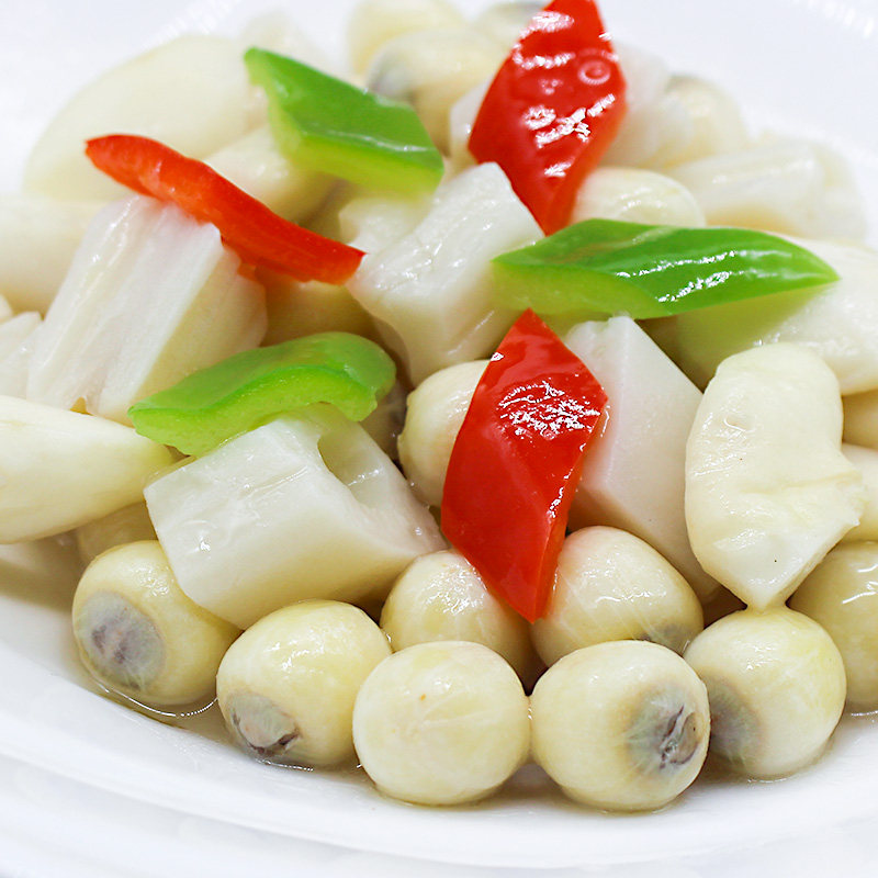 洪湖农家荷塘三宝450gx3袋湖北酒店名菜清炒美味嫩米菱角莲藕脆藕