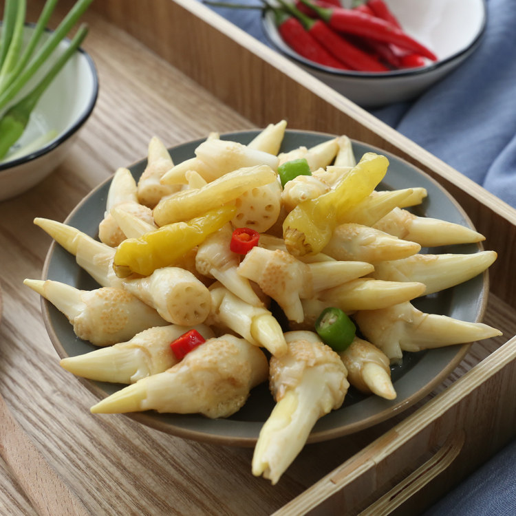 洪湖农家泡藕头酸辣辣味整箱泡藕20包一箱藕簪头莲藕