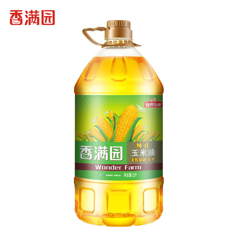 香满园纯正玉米油5l整箱装非转基因玉米胚芽20升玉米油