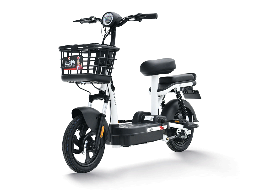 新款台铃电动车小钢豆新国标电动自行车子母车可加装gps手机定位