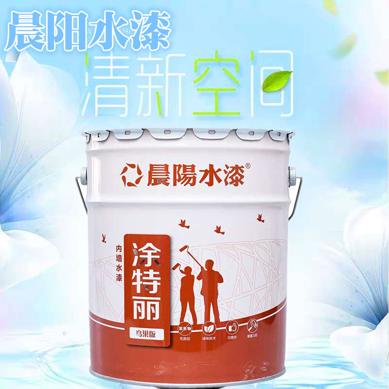 晨阳水漆特丽家装净味环保室内墙面乳胶漆白色哑光内墙白色哑光乳胶漆