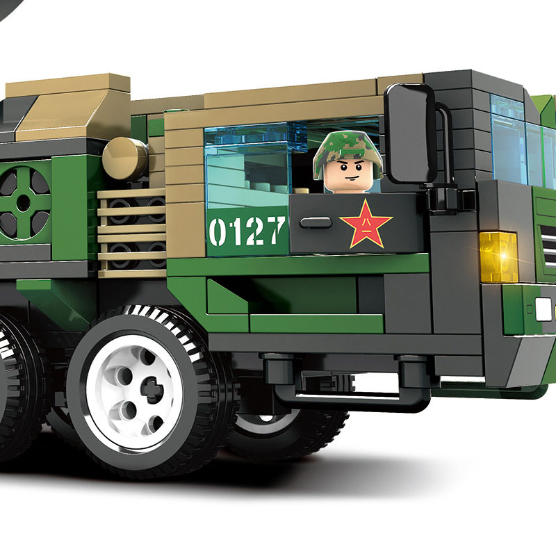 导弹兼容乐高沃马军事东风模型积木世界儿童玩具拼装塑料积木