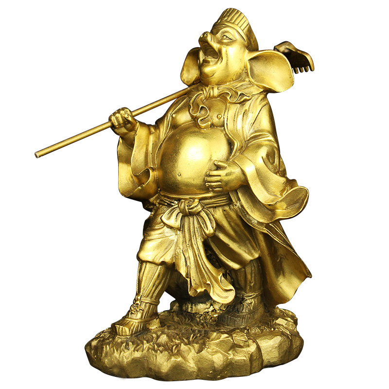 猪八戒神像纯铜站像工艺品定制铜器天蓬元帅净坛使者摆件