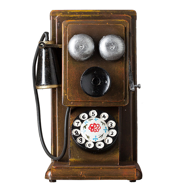 复古老式壁挂电话机模型服装店酒吧橱窗装饰品壁饰摆件