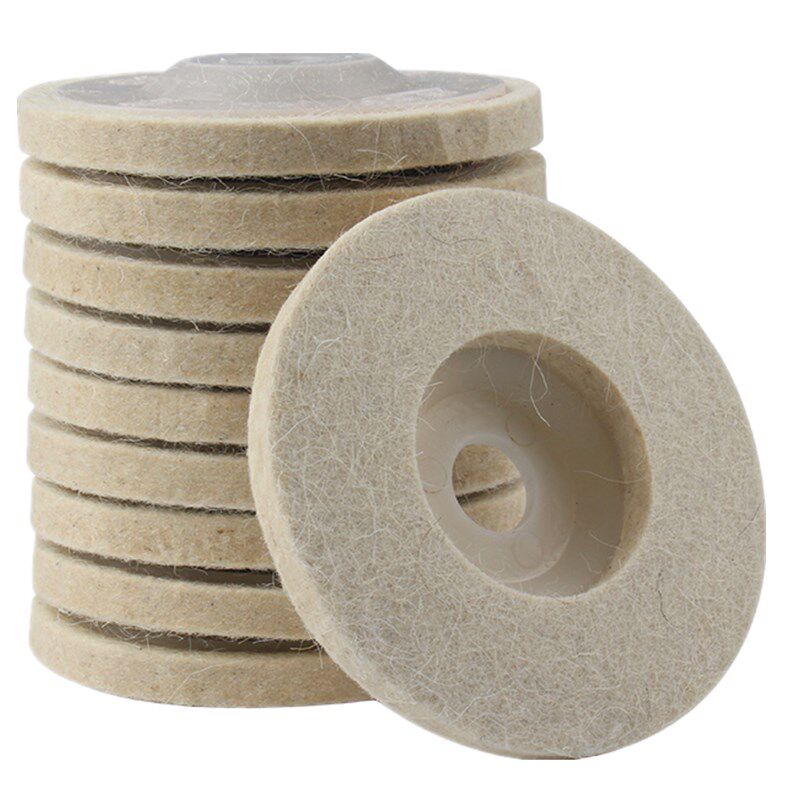 包邮羊毛轮片毛轮毡玉石木工木雕红木家具精细镜面抛光工具角磨机