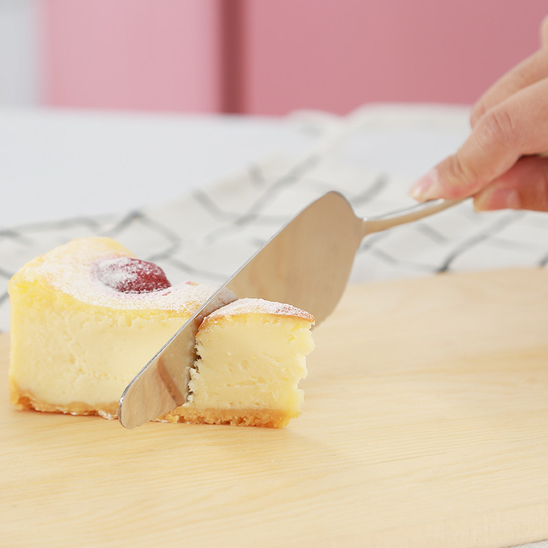披萨不锈钢蛋糕铲刀带齿家用厨房烘培工具三角煎铲