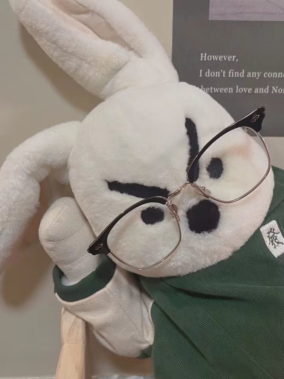 问童子奋斗玩偶公仔逢凶化吉兔子毛绒玩具创意可爱娃娃抱枕毛绒