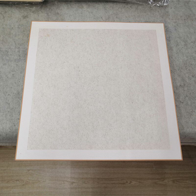 麻纸软卡效果熟宣宣纸手工38x38cm加厚方形金边宣纸