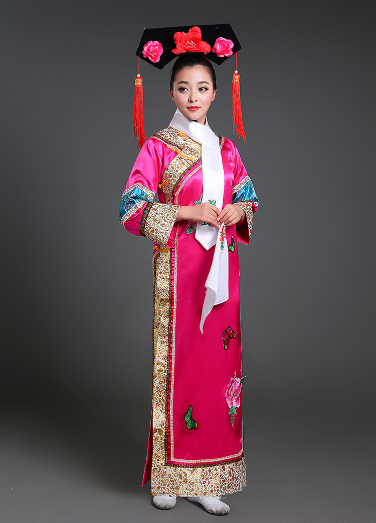 清朝古装女古代公主满族宫廷贵妃娘娘旗袍装妃子学生还珠格格服装