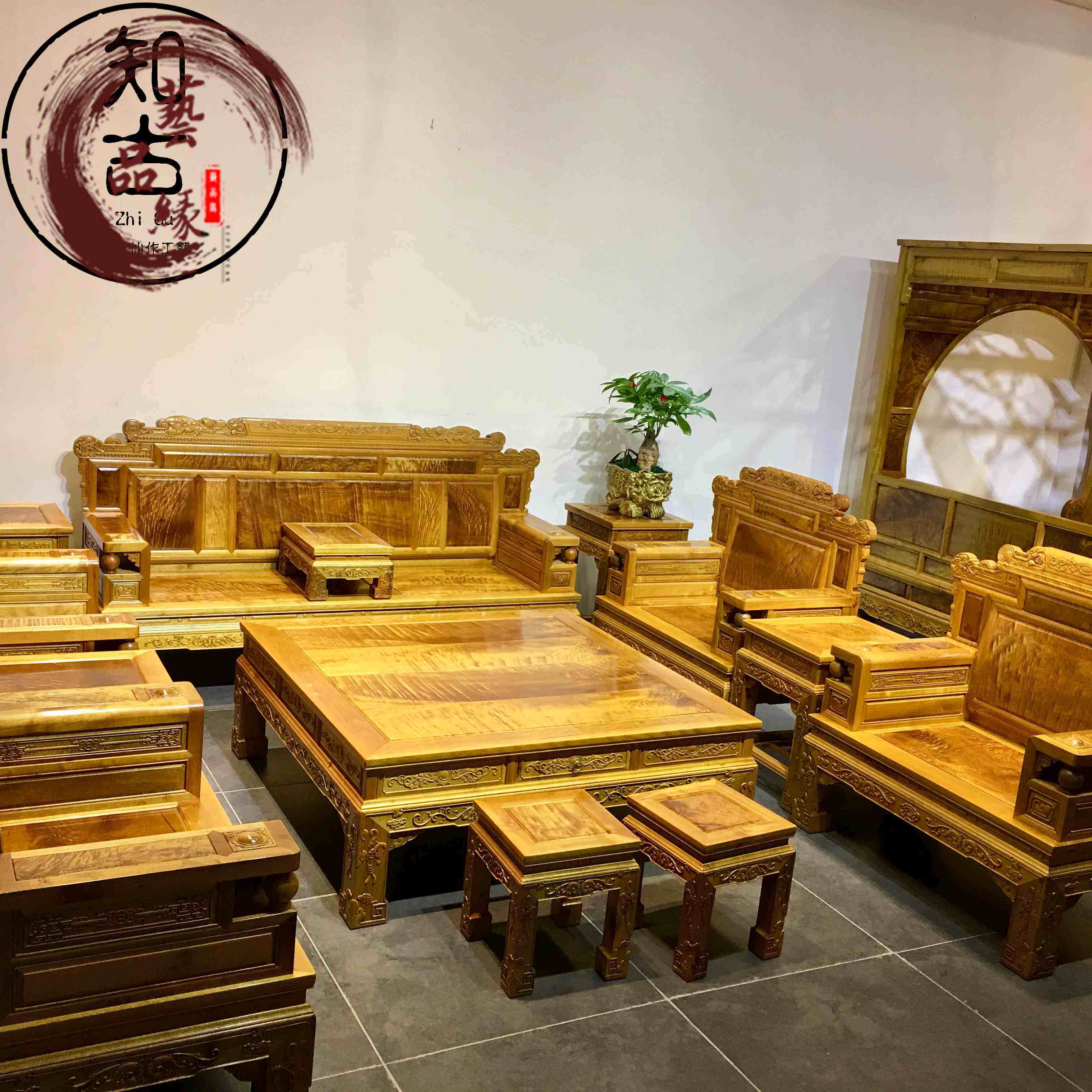 沙发明清古典红木十一件套小叶桢楠实木金丝实木沙发