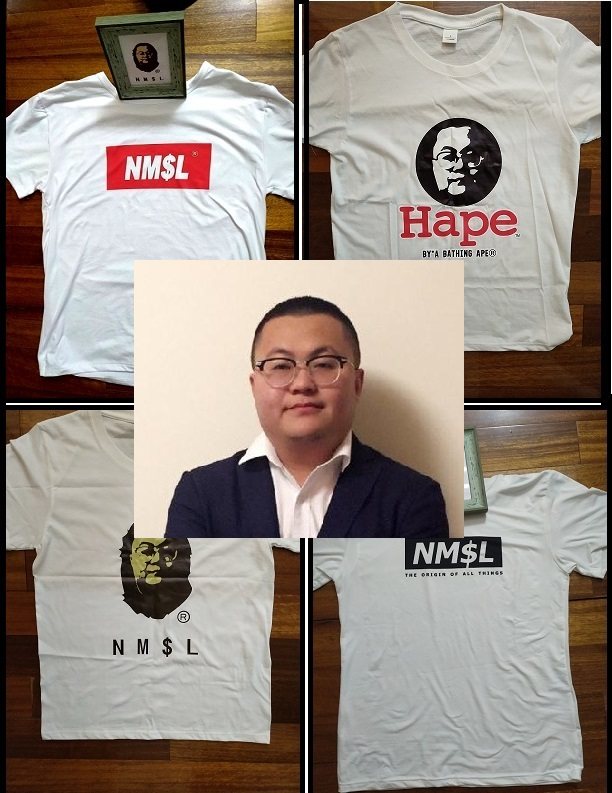 100%纯棉孙笑川hape潮牌nmsl文化衫带带大师兄nmslofficialt恤印制