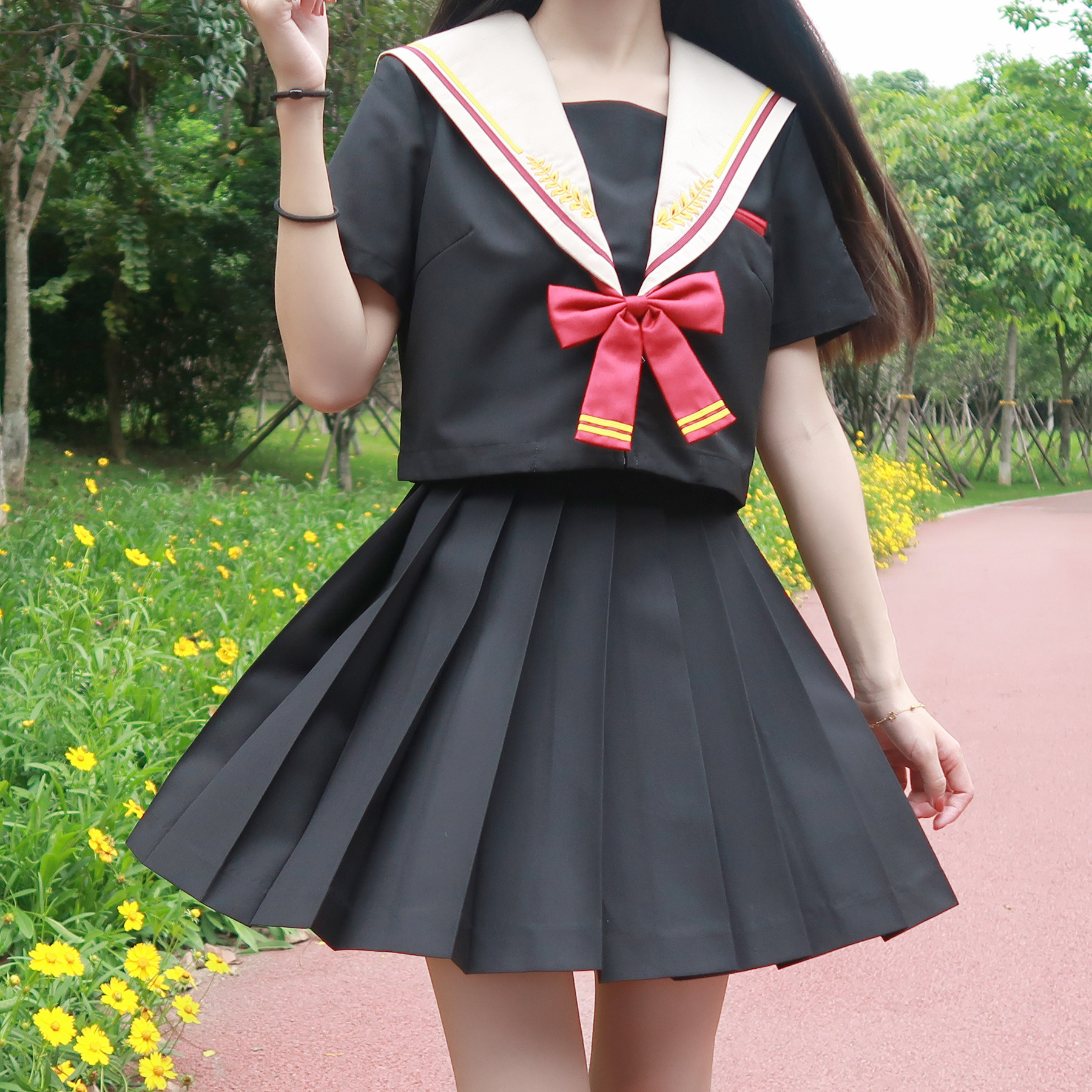 小瑾学生长裙厘米水手校班原创学院制服jk学生校服