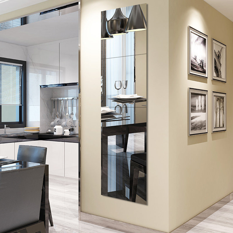 镜面墙贴镜子贴纸装饰亚克力玻璃软镜子贴墙自粘3d立体背景墙家用