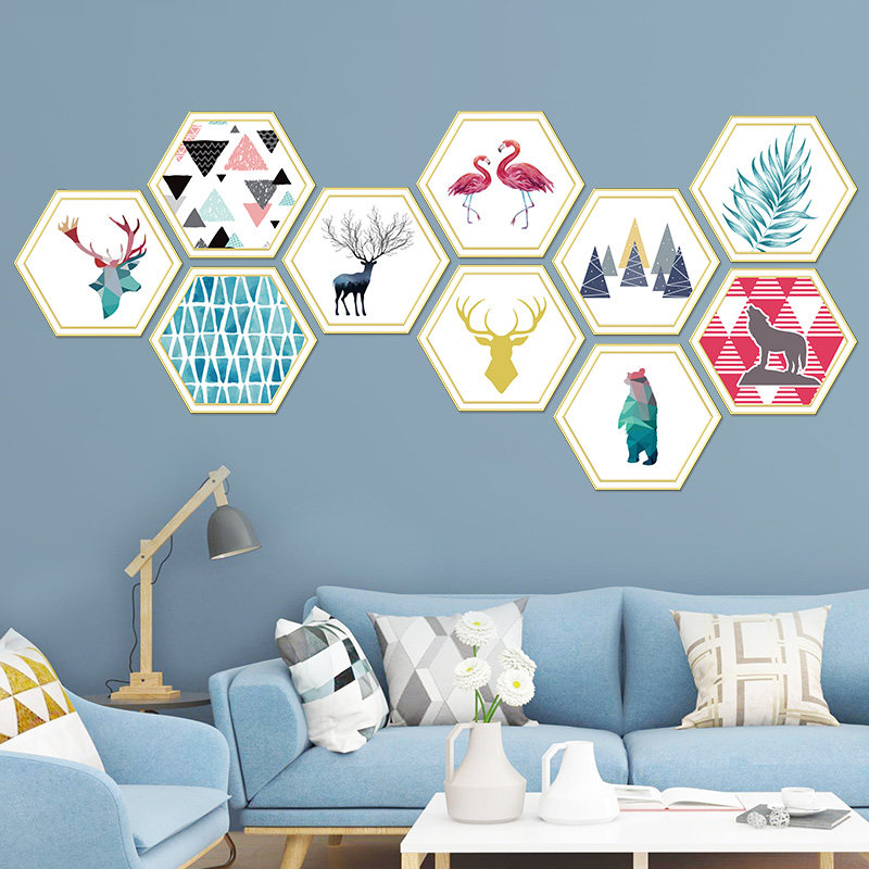 网红贴纸墙壁背景墙背景改造图案装饰卧室少女墙贴