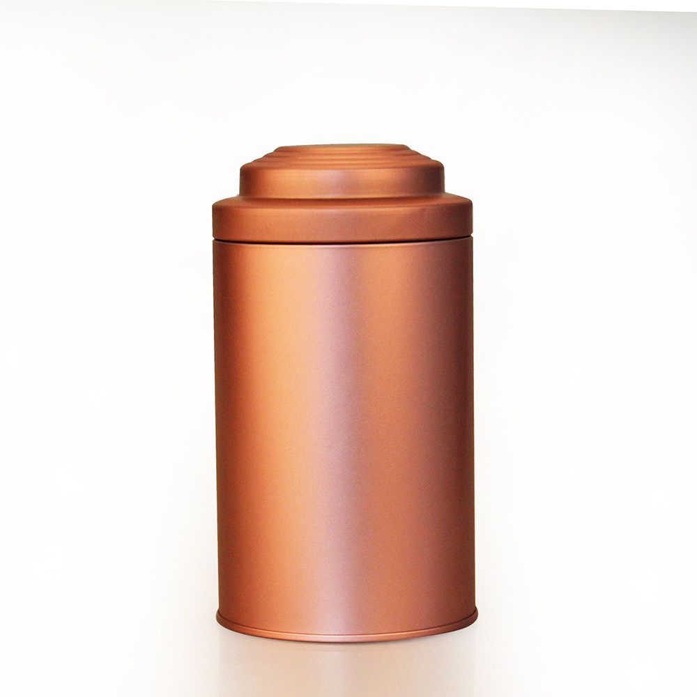 马口铁罐子茶叶圆罐通用空白磨砂亚光小青红茶茶叶罐