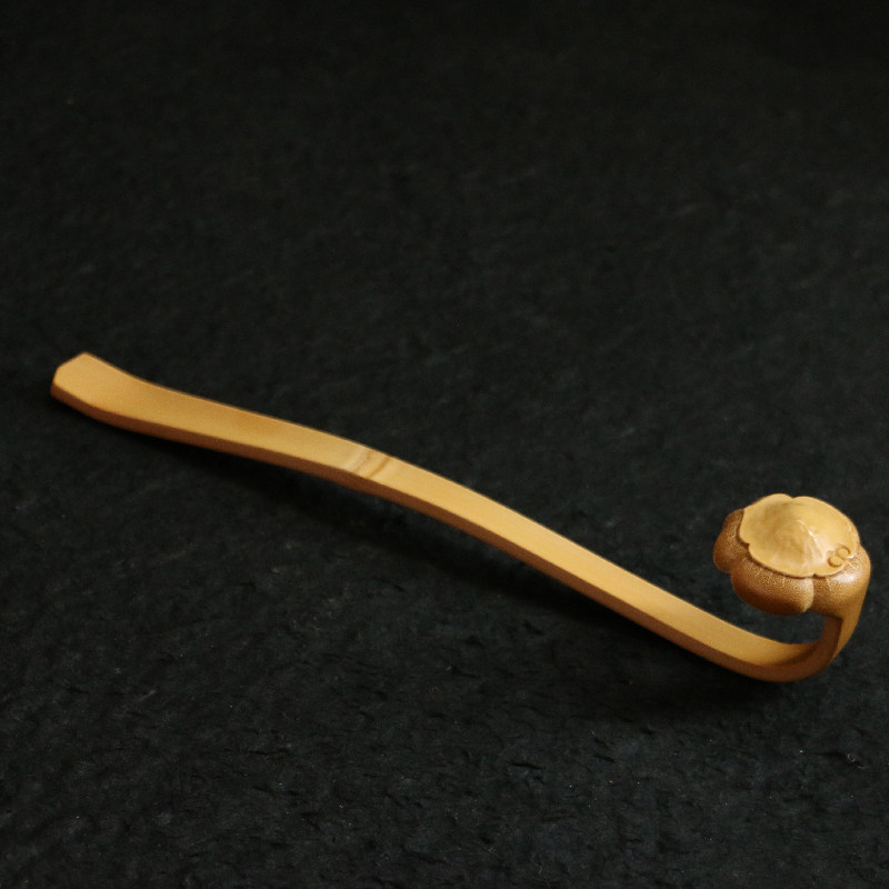 纯手工精工雕刻制作老玉竹如意手把件把玩摆件竹雕收藏文玩竹器竹