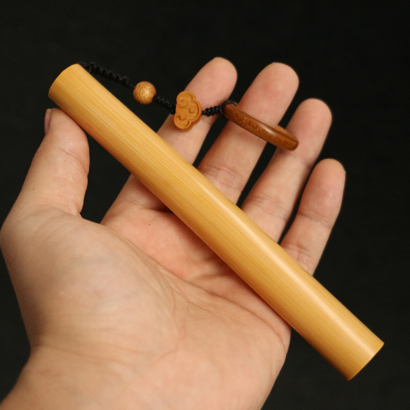 玉竹素器手把件高密度实心竹纯手工7000全面茶道