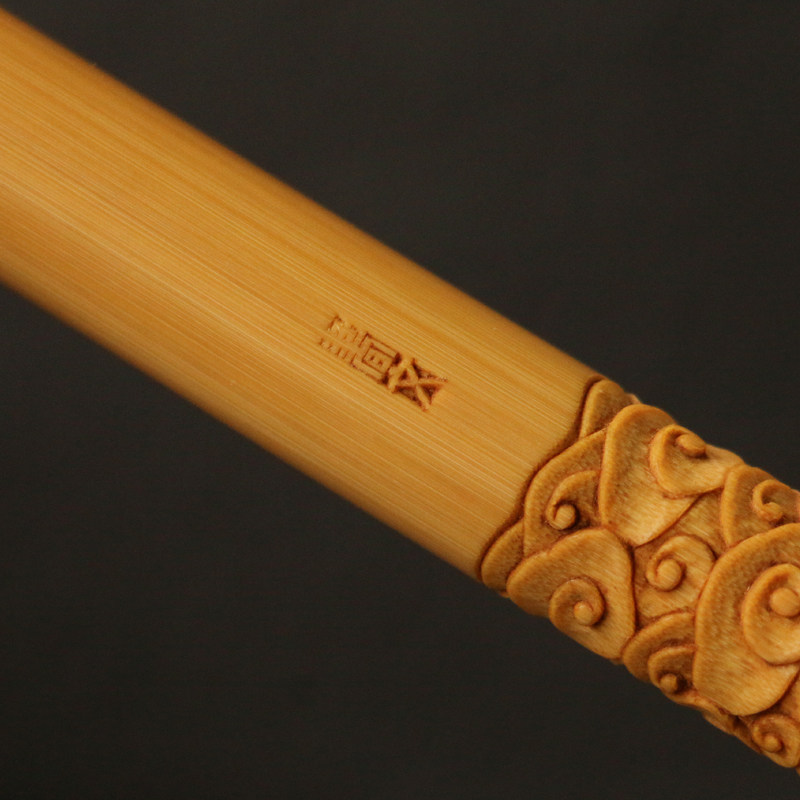 金箍棒东阳文人实心密度名家高密度雕刻精工文本竹编