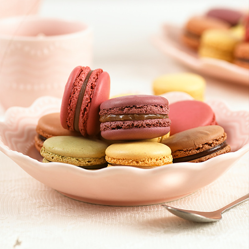 法式马卡龙甜点蛋糕西式糕点24枚礼盒装生日送礼物手工点心零食品