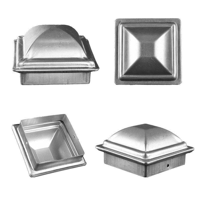 盖帽80方宝塔方管双层冲压帽子交通护栏装饰护栏