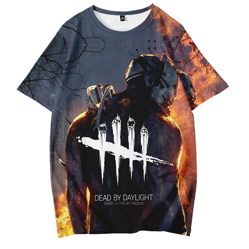 游戏周边deadbydaylight黎明杀机恐怖连环杀手动漫t恤