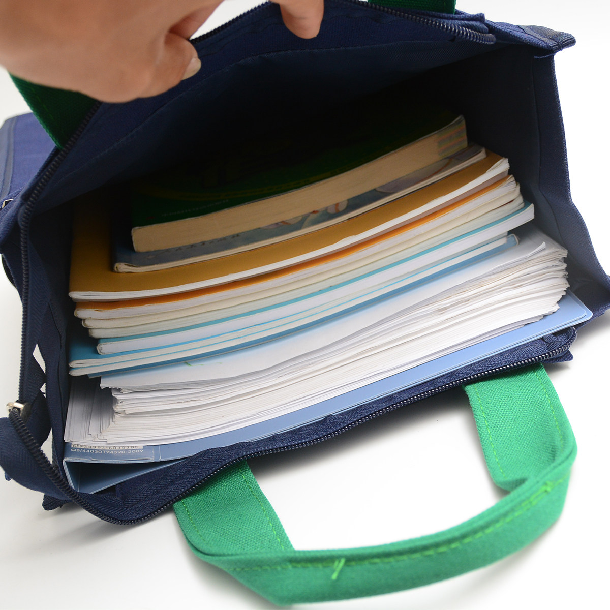 小学生手提袋美术袋帆布补习袋补课包初中生文件袋防水儿童拎书袋