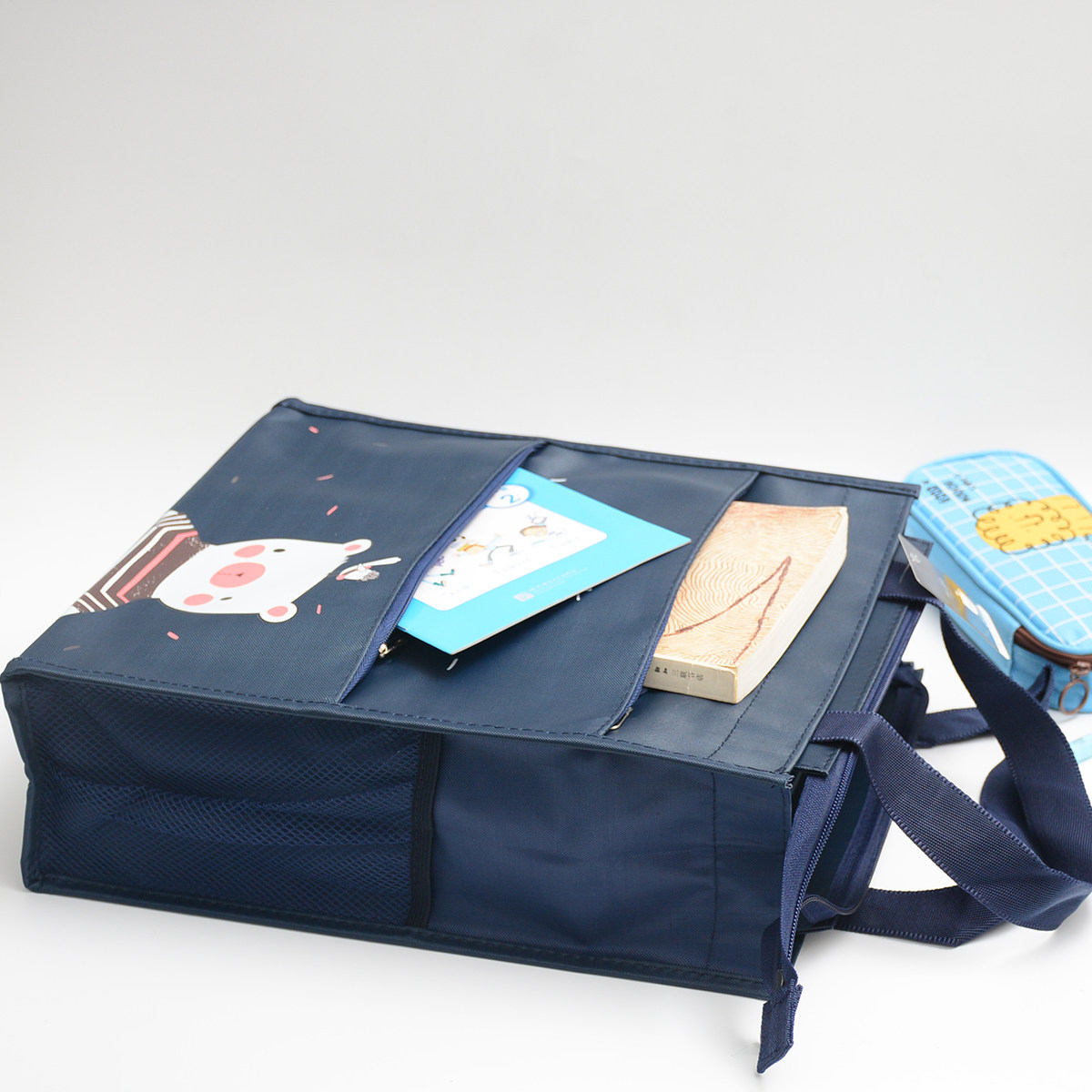 多层补课文件袋拉链包拉链男女防水补习中小学生手提袋文件袋