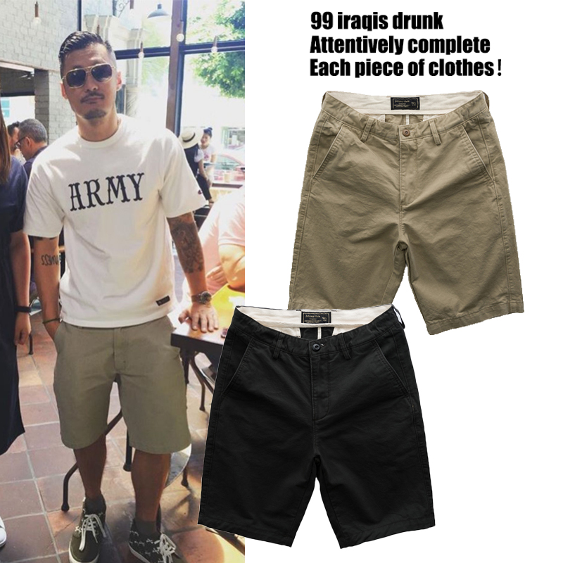 MADNESS MDNS WRUEI SHORTS 余文乐潮牌百搭修身五分裤工装短裤男