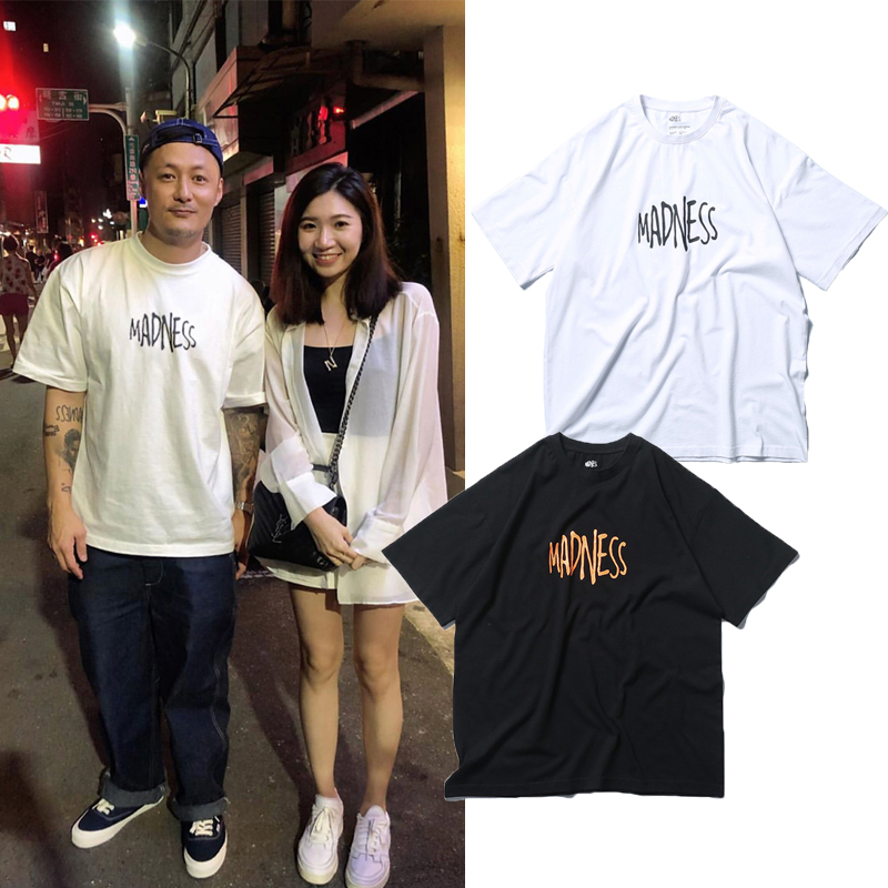 MADNESS MDNS WRUEI PRINTING STYLE TEE余文乐潮牌百搭短袖T恤男