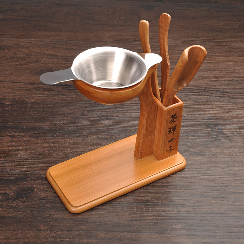 茶道茶具配件懒人易泡架茶漏架茶漏托架架子不锈钢茶道