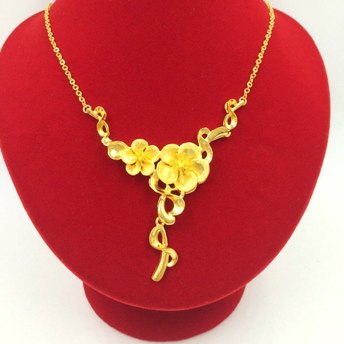 镀金项链新款龙凤龙凤呈祥婚庆庆秀禾服金饰品饰品项链