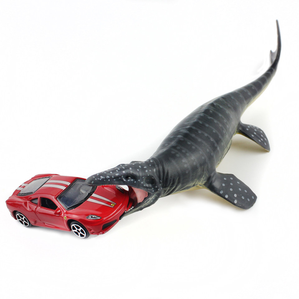 精品侏罗纪恐龙沧龙硬实心仿真海洋动物模型史前儿童玩具男孩礼物