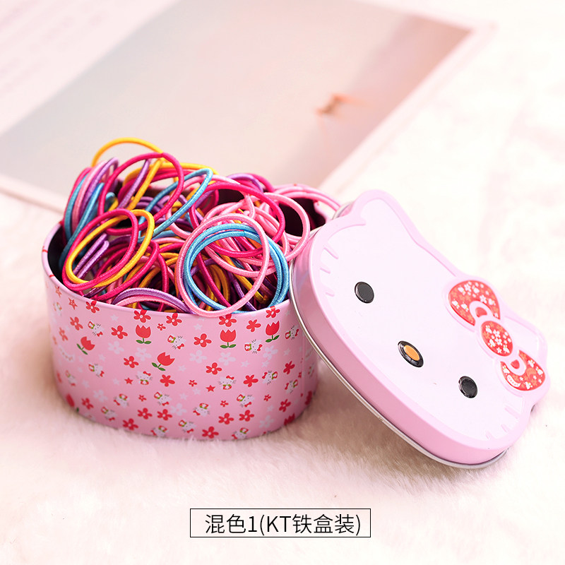 100根儿童发饰小皮筋 发圈女童可爱胶圈橡皮筋头绳女孩发圈头饰