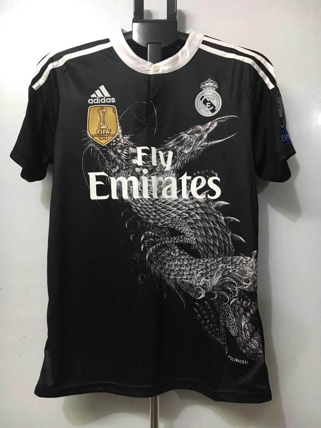 14-15黑龙长袖欧冠版臂章7号11号贝尔足球服