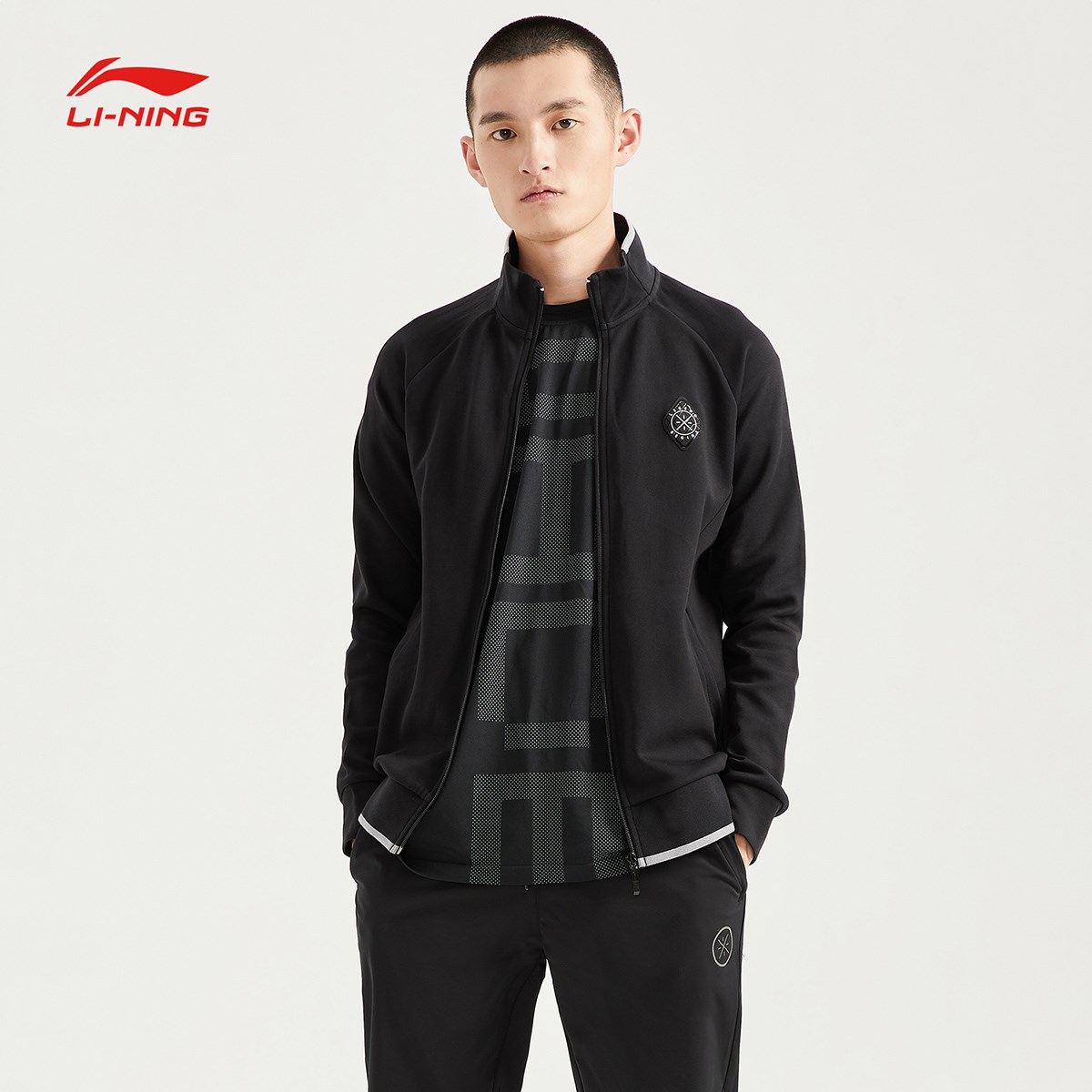 李宁外套2021春季新款韦德休闲正品宽松运动服运动茄克